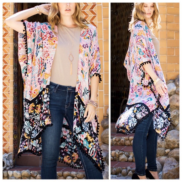 Isla Girly Bohemian Kimono - Picture 7 of 8
